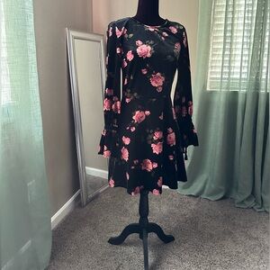 Velvet Floral Dress